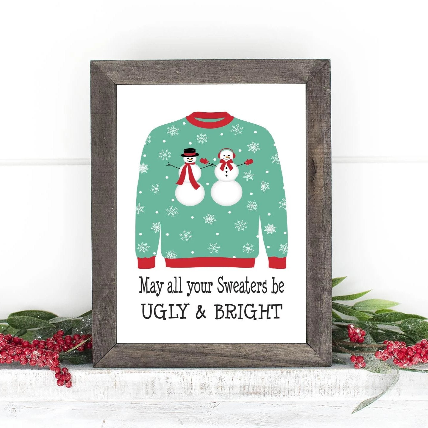 Ugly Sweater Christmas Printable