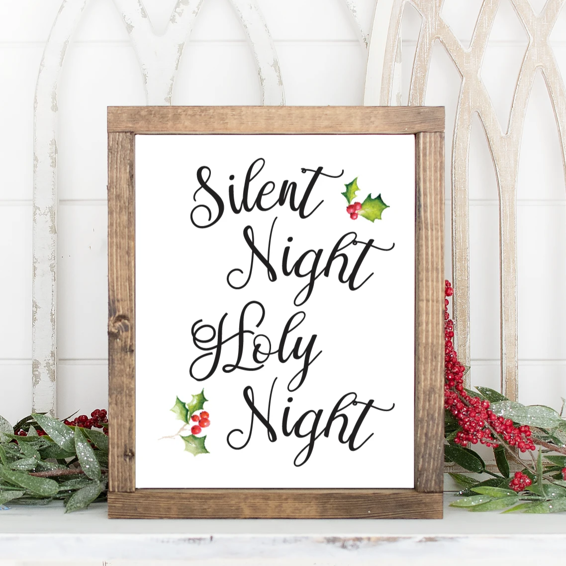 Silent Night Holy Night Christmas Printable